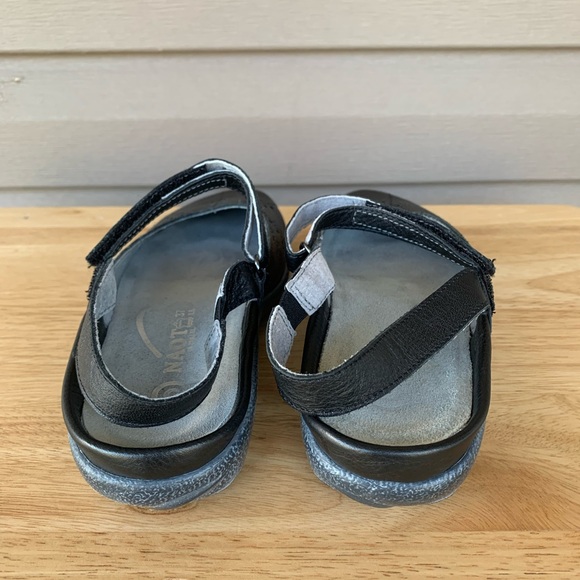 Naot Rari Slingback Flat Soft Black Leather Size  EU37/US Size 6 - Picture 2 of 10